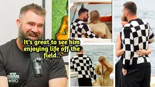 OMG! Jason Kelce REACTS  to Brother Travis Kelce’s Romantic Getaway with Taylor Swift in Lake Como