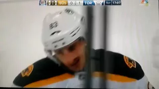 Boston Bruins vs. Toronto Maple Leafs 10-15-16 Brad Marchand HIGH STICKING PENALTY