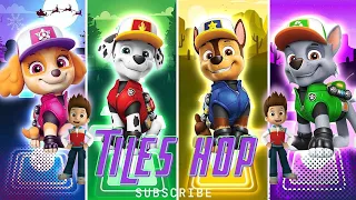 🌐 The Paw Patrol Tiles Hop Edm Rush 🌐 Skye vs Rocky vs Marshall vs Chase 🌐 Play together tiles hop