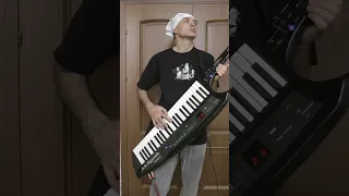 SCORPIONS - BELIEVE IN LOVE on Roland AX-Synth KEYTAR. Guitar intro #shorts