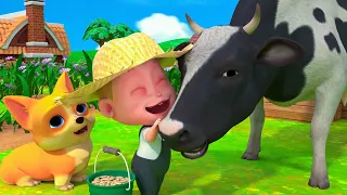 Wheels On The Bus Song | Old Macdonald Had A Cow Song | Nursery Rhymes & Kids Songs
