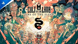 Cult of the Lamb: Sins of the Flesh | Release Date Trailer | PS5, PS4
