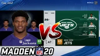 Can a Team of Lamar Jacksons Beat the Jets? Madden 20