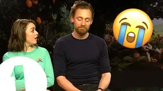 "It's an involuntary eye-watering situation!" Tom Hiddleston & Maisie Williams play Trivia Buster.