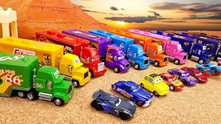 Сюрпризы MINI CARS3 | Игрушечные машинки с Транспортировщиками Мак | Видео для детей