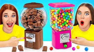 Kaugummi vs Schokoladen Essen Challenge | Lustige Momente von Multi DO Fun Challenge