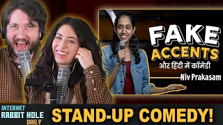 "FAKE ACCENTS" REACTION! | Stand-up Comedy by Niv Prakasam