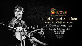 Tribute to America ~ Ustad Amjad Ali Khan & Pt Abhijit Banerjee ~ New York City (1990) [Remastered]