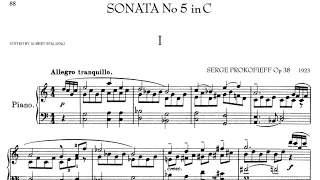 Prokofiev Piano Sonata No. 5 in C Major, Op. 38 (Boris Berman) and Op. 135 (Glemser)