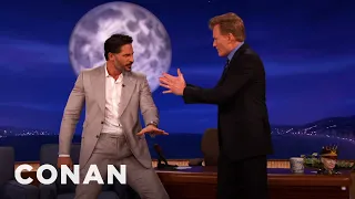 Joe Manganiello Teaches Stripper Moves To Conan | CONAN on TBS