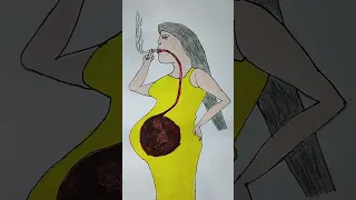 Smoking is injurious to health🚭 #shorts #youtubeshorts #smoking #stopsmoking | human heart diagram