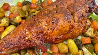 Tandoori Leg of Lamb Recipe • Roast Lamb Leg Recipe • Mutton Raan Roast • Lamb Roast Dinner Recipe