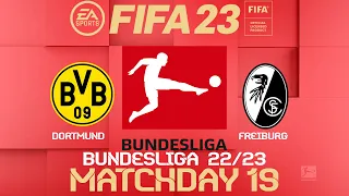 FIFA 23 Borussia Dortmund vs Freiburg | Bundesliga 22/23 | PS4 | PS5 Full Match