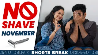 Husband - Wife aur No Shave November 😂| Husband Vs. Wife - Part 21 | #Shorts | Shorts Break