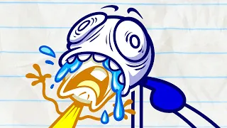 "Kicked in the Class" | Pencilmation Cartoons!