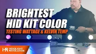 Which HID Color is the Brightest? 35w or 55w? Color Shift and Lux Explained!