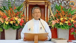 "Ang ka-peligro sa mga diosdios." 8/16/2021 Misa ni Fr. Ciano sa SVFP.