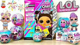 LOL SURPRISE MEGA MIX! 8 разных Классных серий LOL Surprise, СЮРПРИЗЫ, Kinder Surprise unboxing