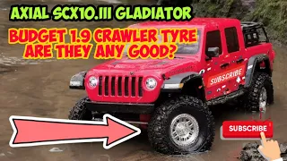 Axial Gladiator | CHEAP CRAWLER TYRE COMPARISON TEST - ANY GOOD? | AXIAL SCX10.3