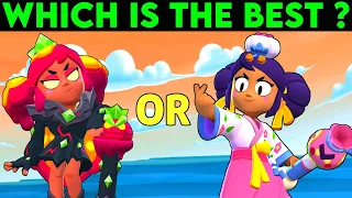 Brawl Stars All Mandy Skin Comparison Hanbok Mandy Vs Magma Mandy