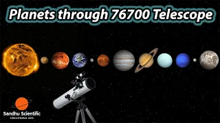 Planets Through Pullox 76700 Telescope | Detailed View