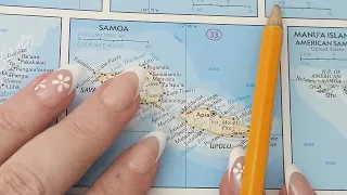 ASMR ~ Atua, Samoa History & Geography ~ Soft Spoken Map Tracing Google Earth