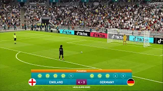 PES 2021 - England vs Germany - 1/8 UEFA EURO 2021 Penalty Shootout Full Match & All Goals