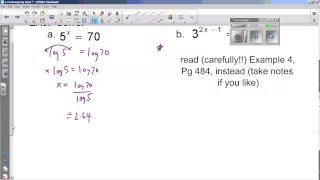 MHF4U 4 3 Solving Exponential Equations P2