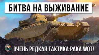 Этот игрок выживает в невероятных условиях! Безумная тактика самого редкого рака World of Tanks!