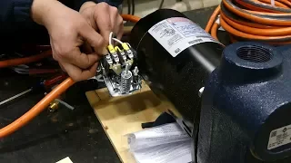 Installing a Pressure Switch and Power Cord on a Centrifugal Pump