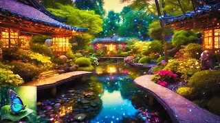 Healing Melodies of Japanese Garden and Bamboo Forest: Perfect Piano Music for Morning Awakening