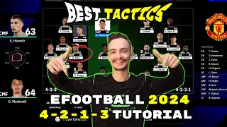 EFOOTBALL 2024   BEST CUSTOM FORMATION 4-2-1-3 TUTORIAL - BEST TACTICS & INSTRUCTIONS