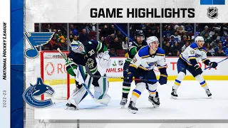 Blues @ Canucks 12/19 | NHL Highlights 2022