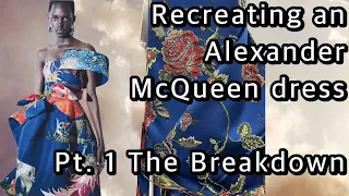 DIY Recreate an Alexander McQueen dress with me