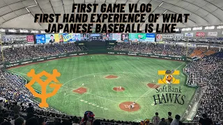 Tokyo Yomiuri Giants vs Fukuoka Softbank Hawks Game Vlog