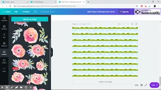 How to make your Own Floral Washi Tape in Canva