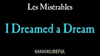I Dreamed A Dream Les Miserables Authentic Orchestral Karaoke Instrumental (full version)