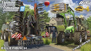 Upgrading SLURRY TANKER and reseeding GRASS w/@kedex | Ellerbach | Farming Simulator 22 | Episode 16