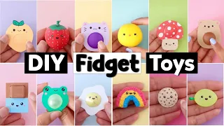 12 DIY Miniature POP IT Fidget Toys Compilation - Viral TikTok Anti-Stress Fidgets!