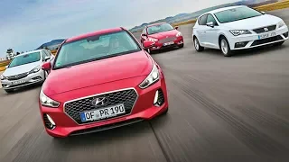 Hyundai i30 vs Ford Focus vs Seat Leon vs Opel Astra