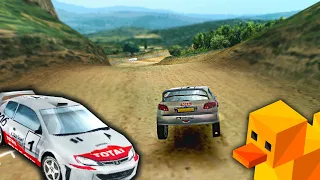 WRC: FIA World Rally Championship Arcade ps1 Peugeot 206. Duckstation emulator