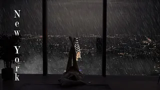 A Luxury NYC Apartment With An Amazing View Of Manhattan | Wind & Rain For Sleeping