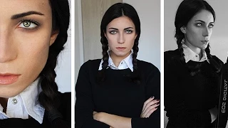 Wednesday Addams Halloween Tutorial  | MakeupAndArtFreak