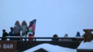 The Stig skiing