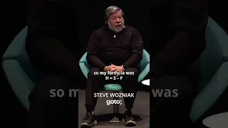 #SteveWozniak H = S – F • What is your Formula for Happiness? • Link to Full Video in Description