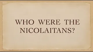 The Earliest History of the Nicolaitans