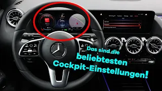 DAS sind die beliebtesten Cockpit-Einstellungen bei Mercedes-Benz | Interieur, AMG, EQ, MBUX, Navi