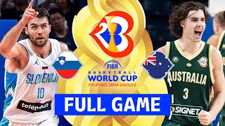 Slovenia v Australia | Full Basketball Game | FIBA Basketball World Cup 2023