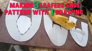 loafers shoe pattern drafting tips [ shoemaking school ]