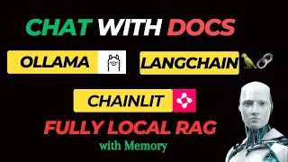 Google Gemma Fully LOCAL RAG ChatBot using Ollama|LangChain|Chainlit|Chat with Docs #ai #ollama #llm